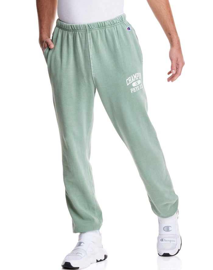 Champion Mens Pants NZ - Lightweight Fleece Green ( 0954-EPJLB )